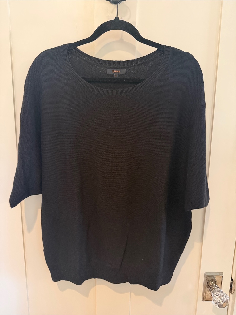 Quince LOT NWOT Lightweight Cotton Cashmere Link-Stitch Dolman Sweater - Picture 8 of 12